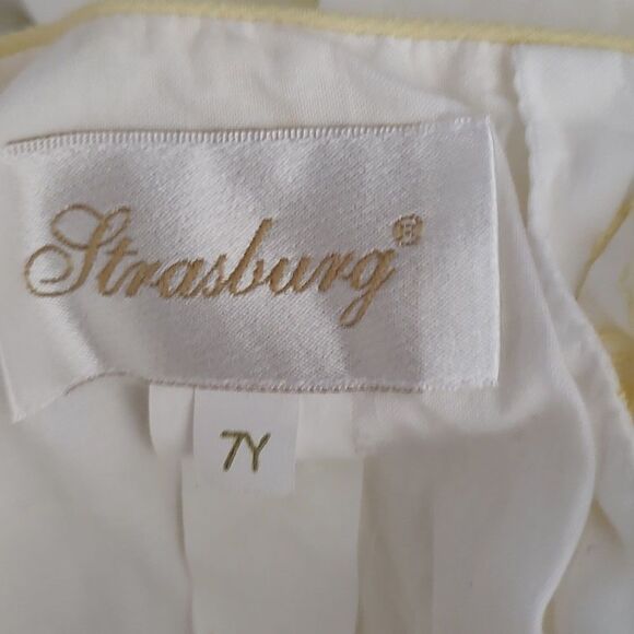 Strasburg  white with yellow embroidered design Easter spring dress  Sz 7 - Picture 6 of 6